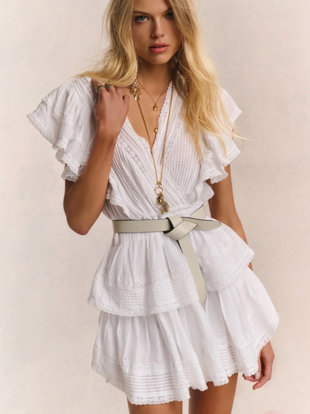 LoveShackFancy Gwen Mini Dress